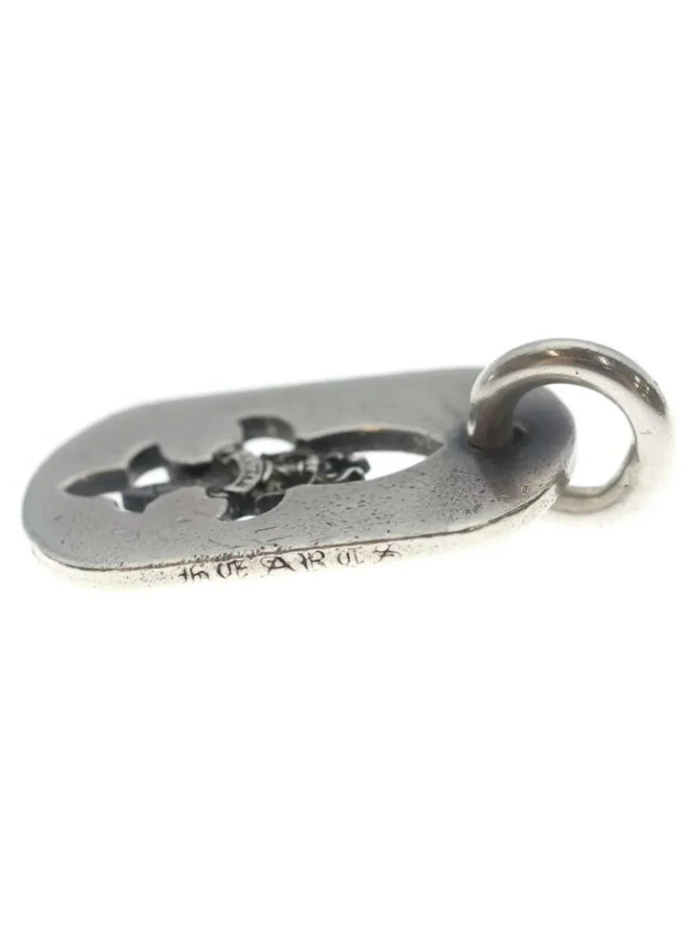 Chrome Hearts D Tag Sml Fle Dag Fudaga Dog Tag Small Necklace Top - Picture 3 of 6